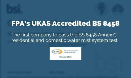 First to Pass the BS 8458 Watermist System Test Blog iMist