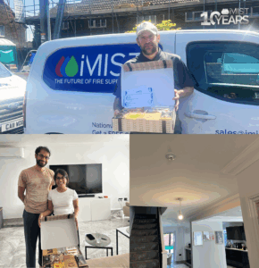 April iMist winners Saravanan and his wife with their gift