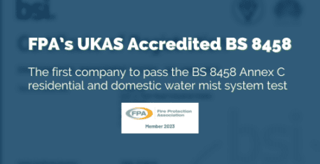 BS 8458 Watermist System Test