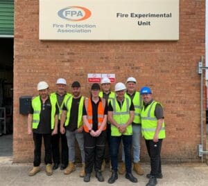 iMist Team stood in front of FPA Experimental Unit