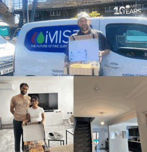 April iMist winners Saravanan and his wife with their gift