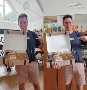 May iMist winner Sam with his gift